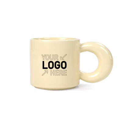 Color glazed porcelain cup