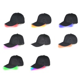 Fiber Optic Luminous Hiking Visor LED Baseball Hat