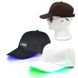 Fiber Optic Luminous Hiking Visor LED Baseball Hat