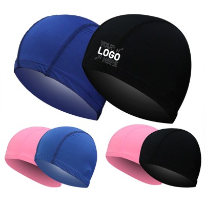 Nylon swimming cap for both men and women