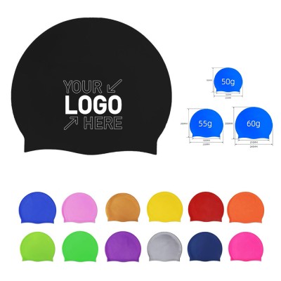 Silicone swimming cap