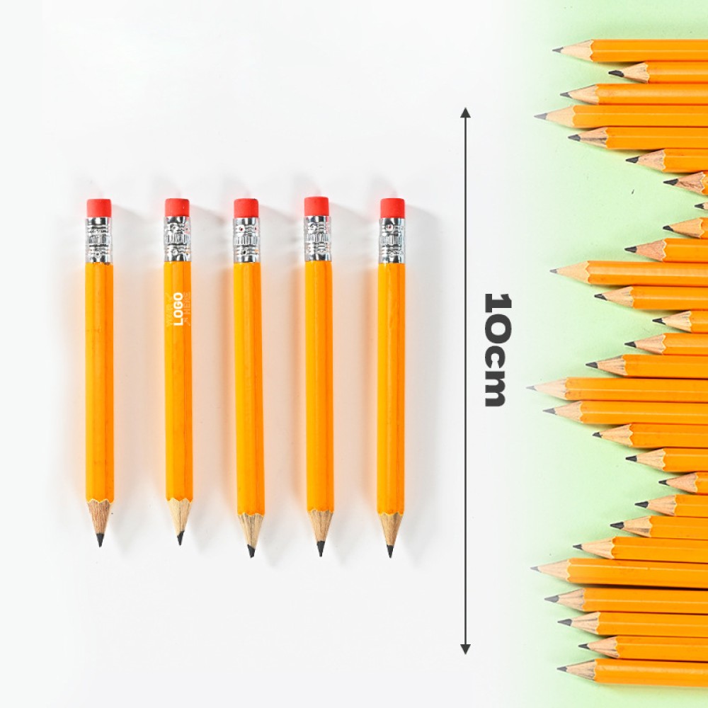 Short Golf Pencil with Eraser

