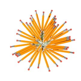 Short Golf Pencil with Eraser
