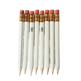 Short Golf Pencil with Eraser

