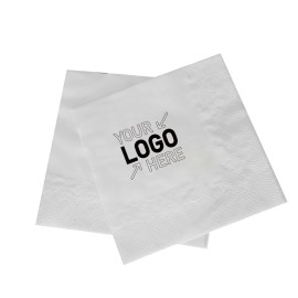 White Beverage Napkins