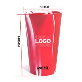 16 oz colorful tie dye silicone cup/travel cup
